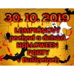Lampiónový pochod a detská Halloween party v Bušinciach