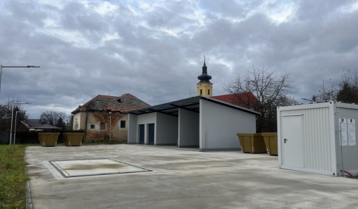 Zberný dvor obce Bušince