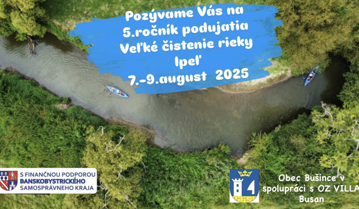1. fotografia fotogalérie Aktuality / Pozývame Vás na 5.ročník podujatia Veľké čistenie rieky Ipeľ  7.-9.augusta 2025 - foto