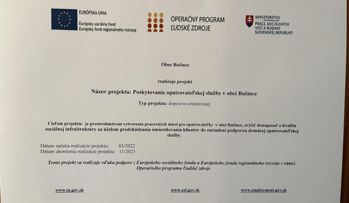 1. fotografia fotogalérie Opatrovateľská služba