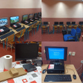 Vybavenie počítačovej učebne základnej školy s materskou školou Bušince