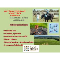 Kultúrno - vzdelávací denný tábor v Bušinciach