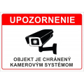 Oznam - objekt monitorovaný kamerovým systémom