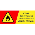 Vyhlásenie času zvýšeného nebezpečenstva  vzniku požiaru od 15.08.2025 až do odvolania