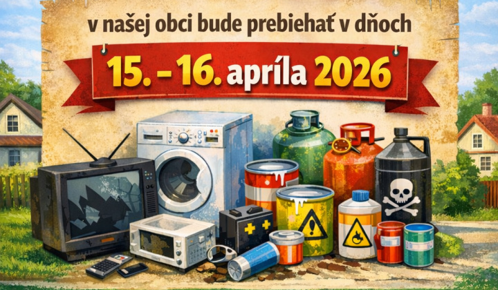 Fotka - Zber elektroodopadu a nebezpečného odpadu 15.-16.apríla 2026