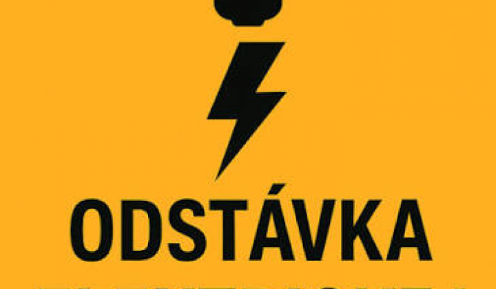 Fotka - Oznámenie o prerušení distribúcie elektriny  dňa 01.10.2026